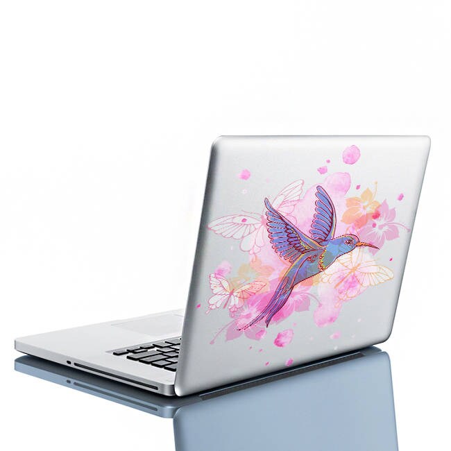 Hummingbird Wall Vinyl Sticker - Colibri Art Decor Humming Bird Cute Colorful Home Decal Gift