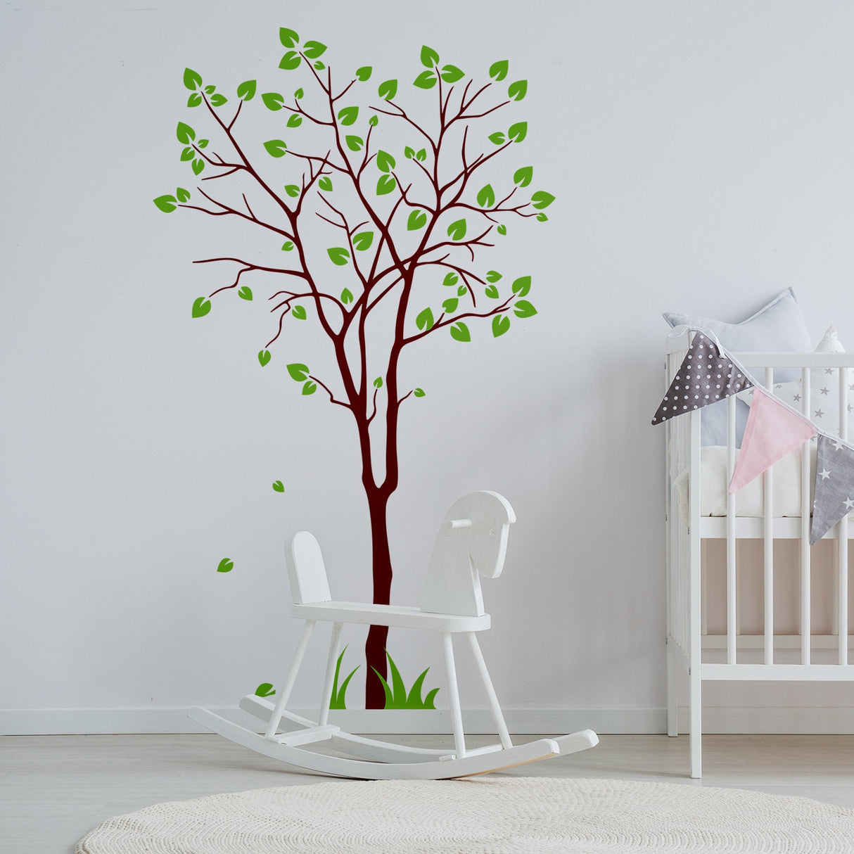 Tree Sticker Decal - Wall Birch Art Vinyl Nursery Stickers