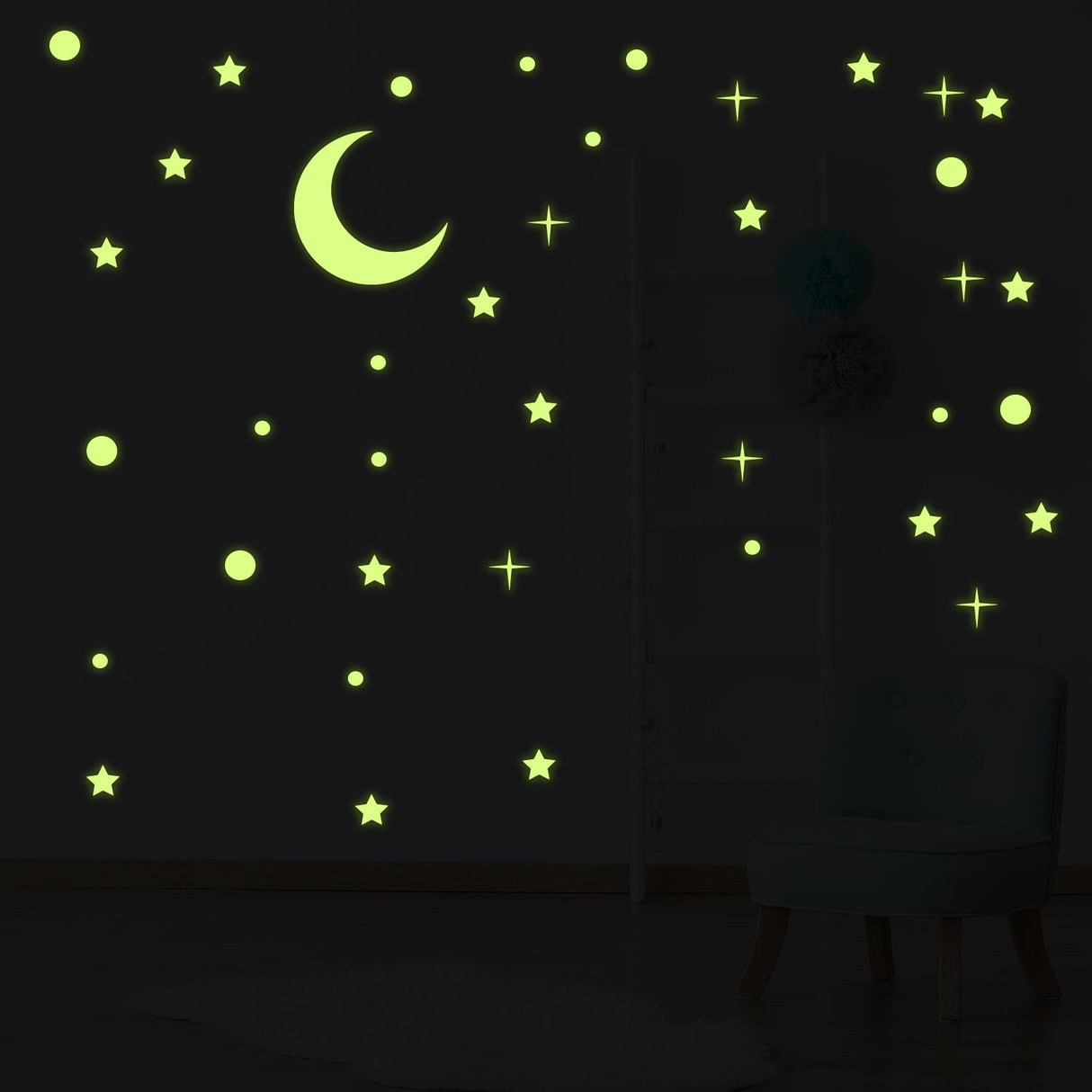 Glowing Ceiling Stickers- Starry Sky Wall Decal