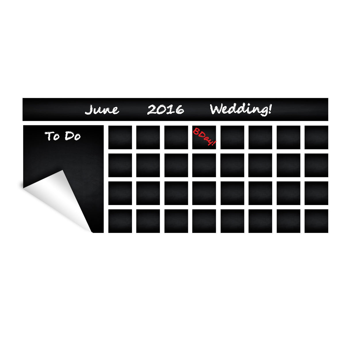 Wall Weekly Planner Sticker Monthly Blackboard Decal