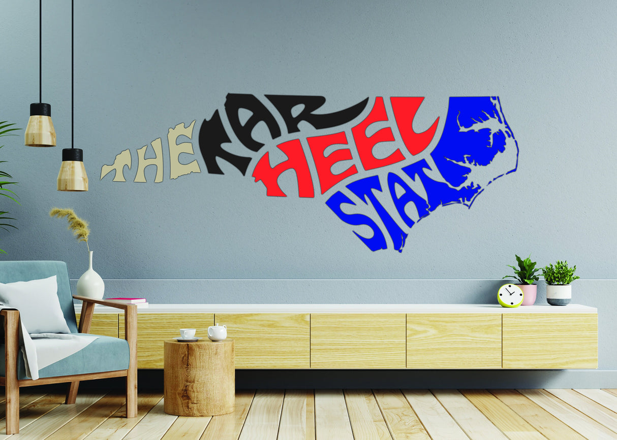 North Carolina Sticker - Removable Vinyl Wall Stickers