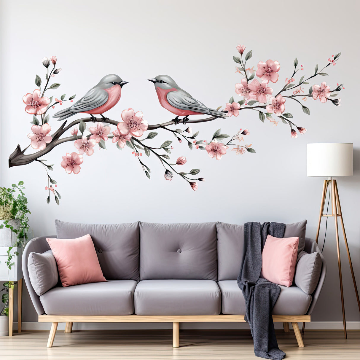 Birds on Tree Wall Sticker,