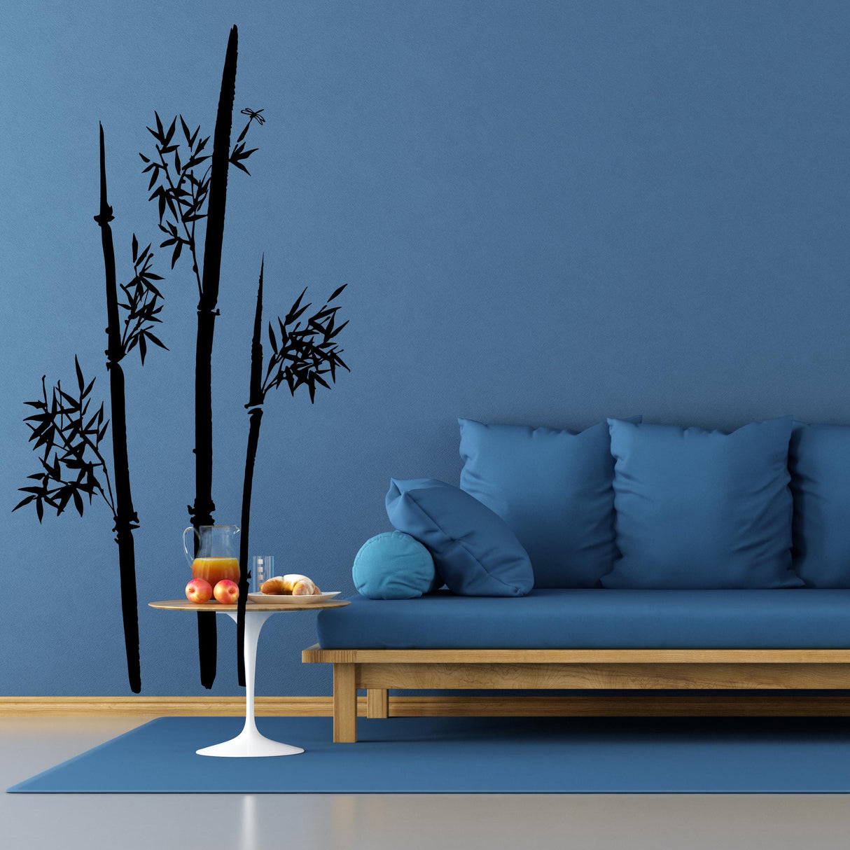Minimalist Bamboo Wall Decal | Asian-Inspired Bamboo Plant Wall Art | Removable Zen Wall Sticker for Living Room, Office, or Bedroom Decor
