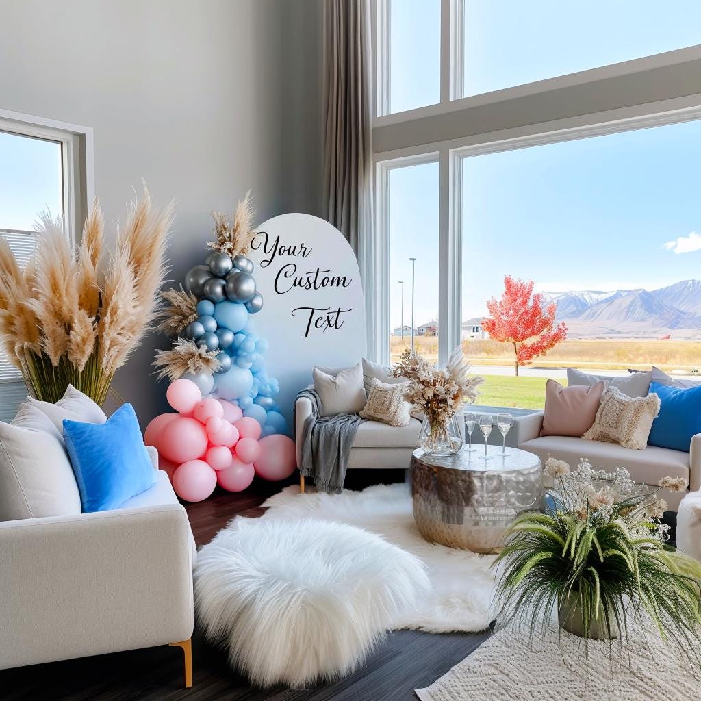 Happy Birthday Backdrop Decal | Balloon Arch Sign Sticker | Custom Vinyl Text for Party Decor | Personalized Event Decoration Arch Lettering