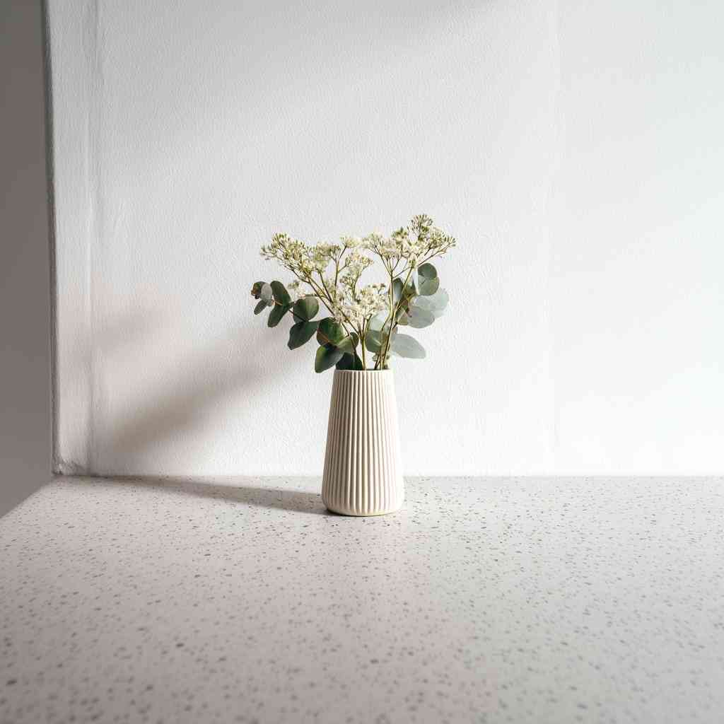 3D Printed Origami Vase | Minimalist Ribbed Vase for Fresh Dried Flowers | Modern Geometric Home Decor | Unique Gift for Her | Table Flower