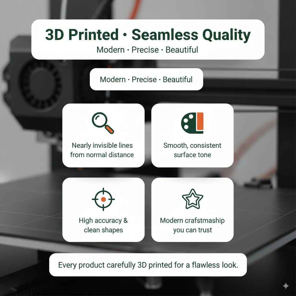 Geometric 3D Printed Vase | Dried Flowers | Modern Faceted Planter | Minimalist Home Decor