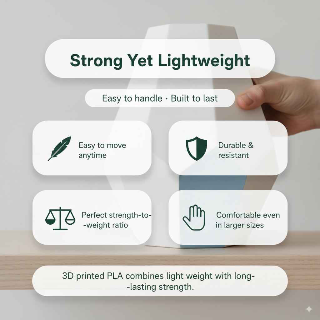 3D Printed Geometric Planter | Modern Faceted Plant Pot | Minimalist Indoor Planter | Unique Home Decor | Gift for Plant Lovers