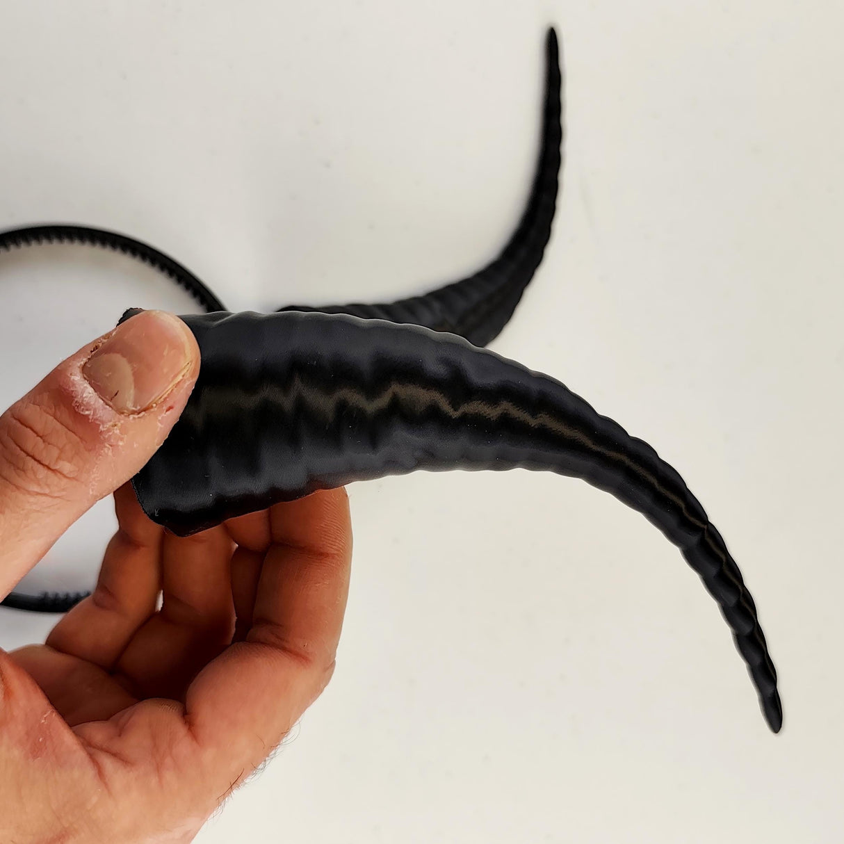 Demon Horns Headpiece | 3D Printed Devil Horns | Gothic Cosplay Costume
