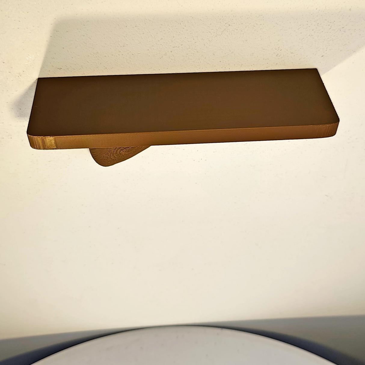 Dark Wood Wall Shelf | Tree Branch Floating Shelf | Modern Nature Decor | 3D Printed Plant Shelf | Organic Style Wall Accent Walls Art