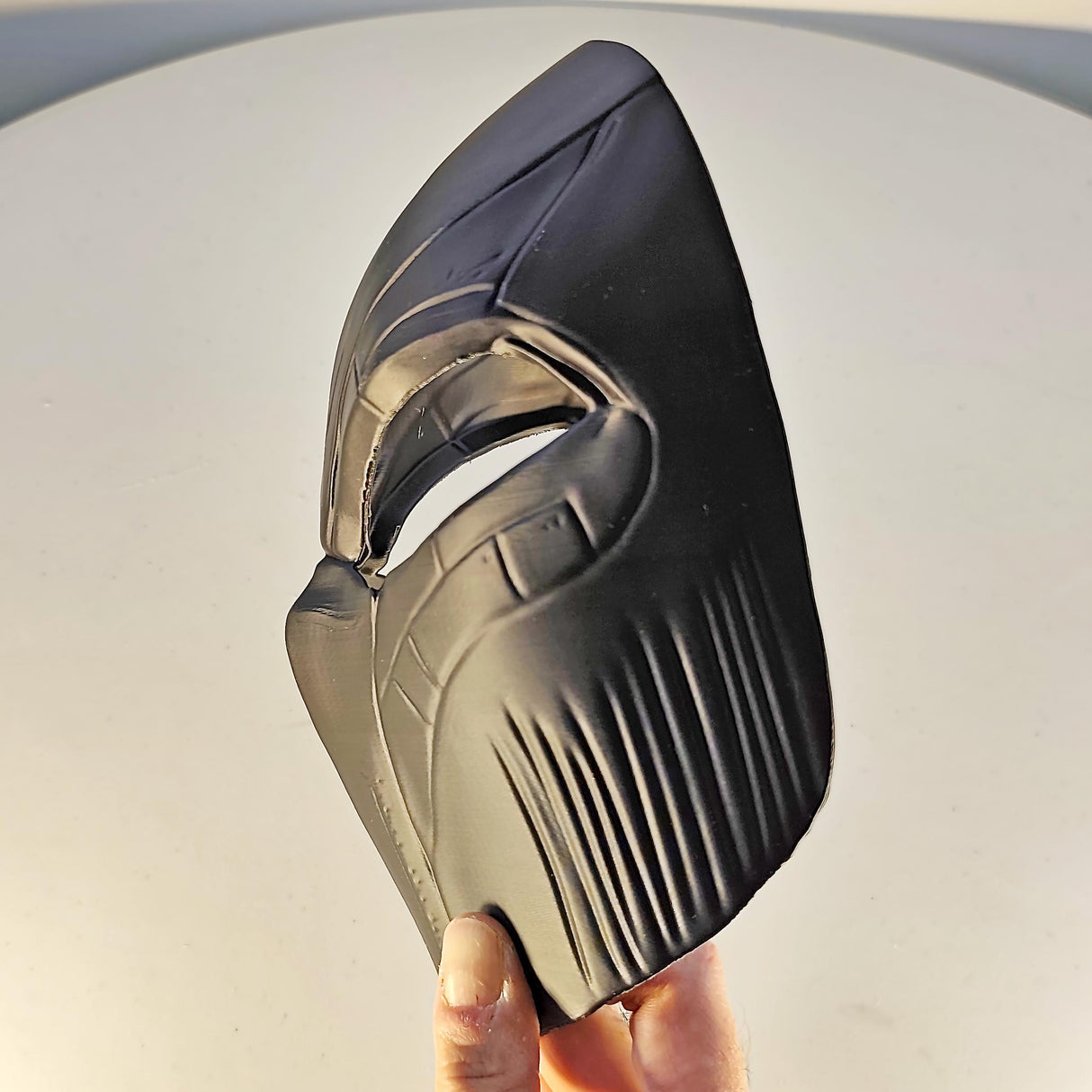 Futuristic Warrior Face Mask | Black 3D Printed Helmet | Cosplay Mask for Men