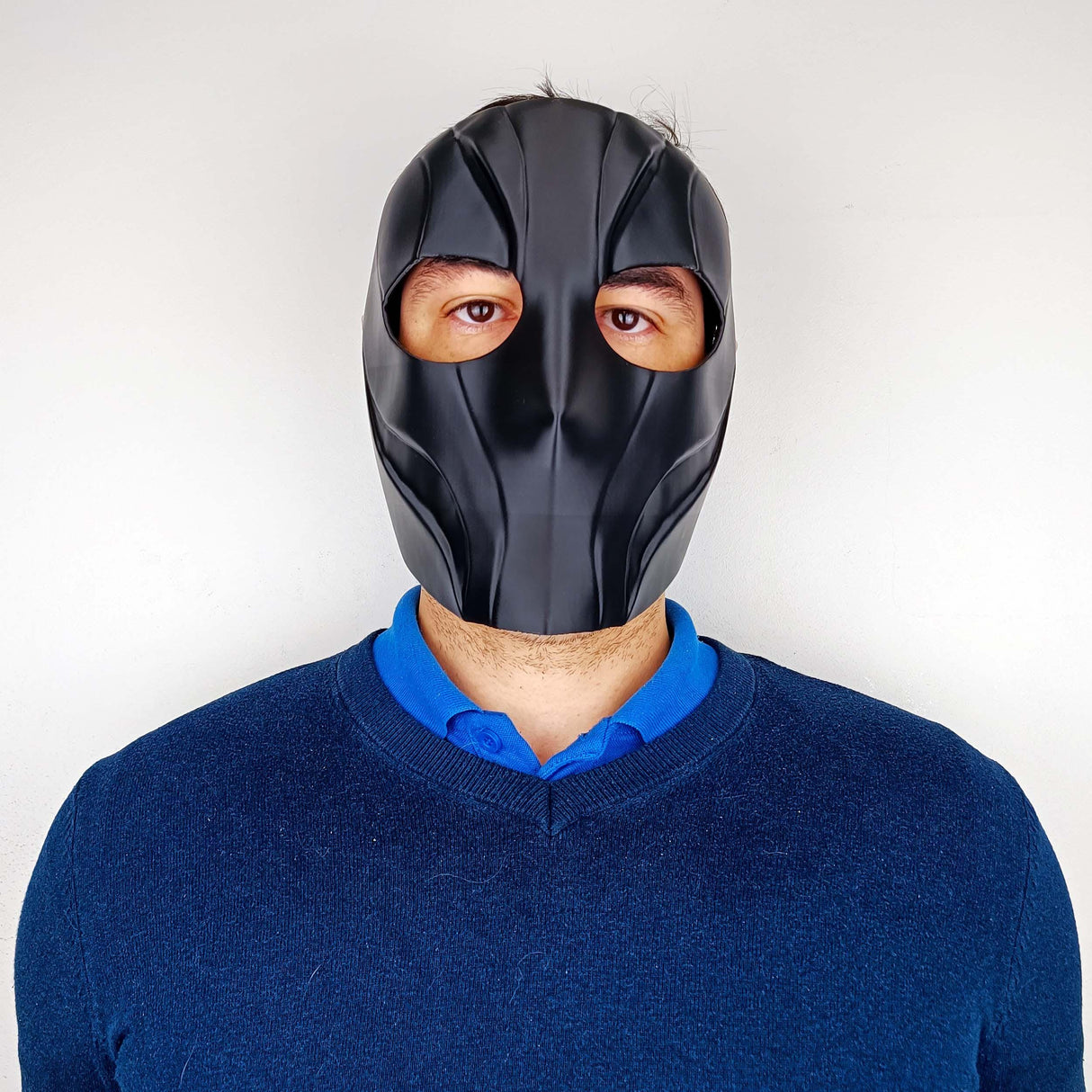 Black Tactical Face Mask | 3D Printed Full Face Mask for Men | Cyberpunk Costume Prop
