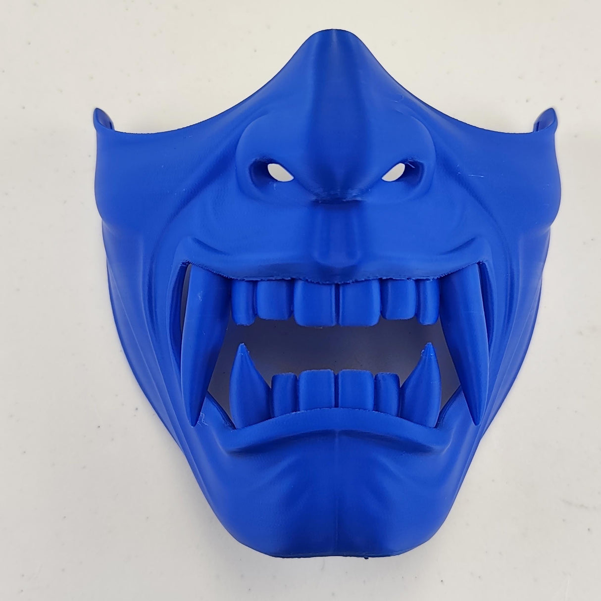 Oni Half Face Mask | 3D Printed Cosplay Mask | Demon Samurai Mask