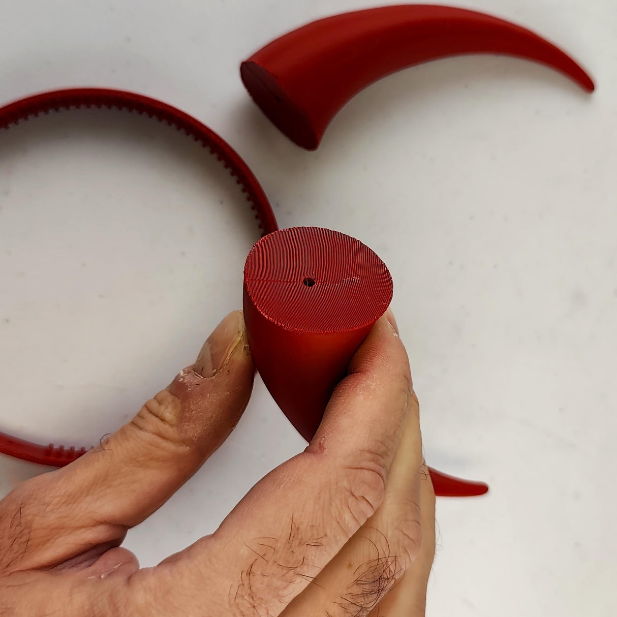 Demon Horns Headpiece | 3D Printed Cosplay Horns | Gothic Costume Accessories