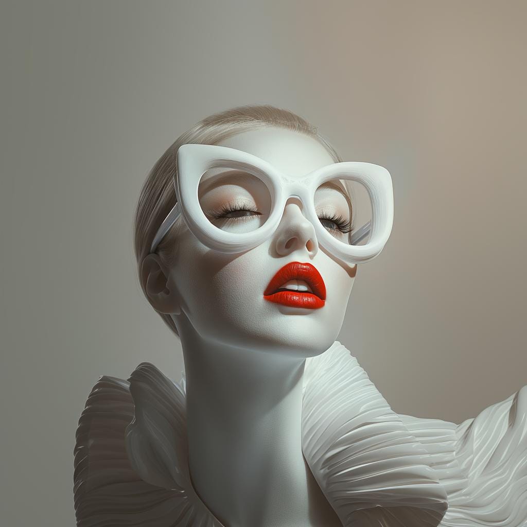 3D Printed Fashion Glasses | Oversized Statement Frames | Cat Eye Glasses | No Lens Glasses | Cosplay Accessories | Futuristic Eyewear