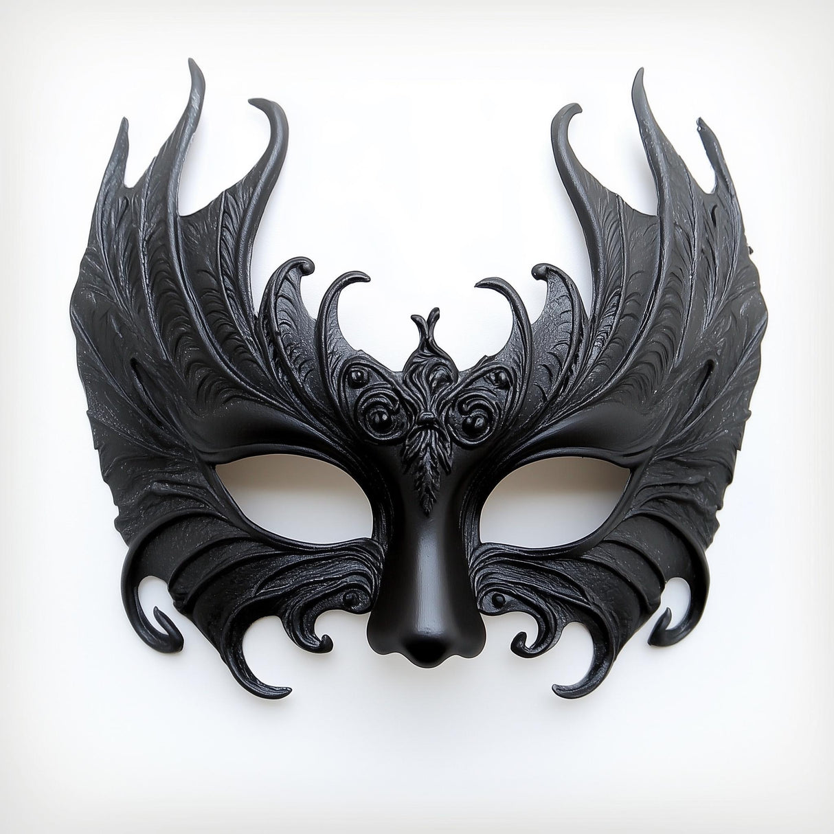 3D Printed Gothic Masquerade Mask | Dark Fantasy Costume Mask Venetian Half Mask | Cosplay Mask