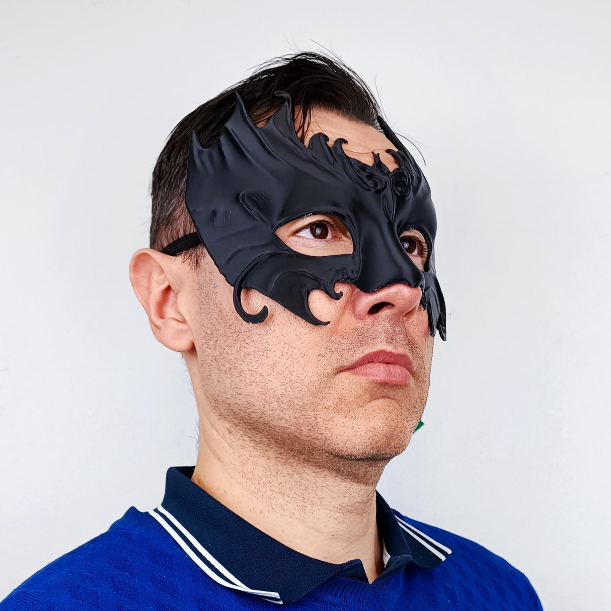 3D Printed Gothic Masquerade Mask | Dark Fantasy Costume Mask Venetian Half Mask | Cosplay Mask