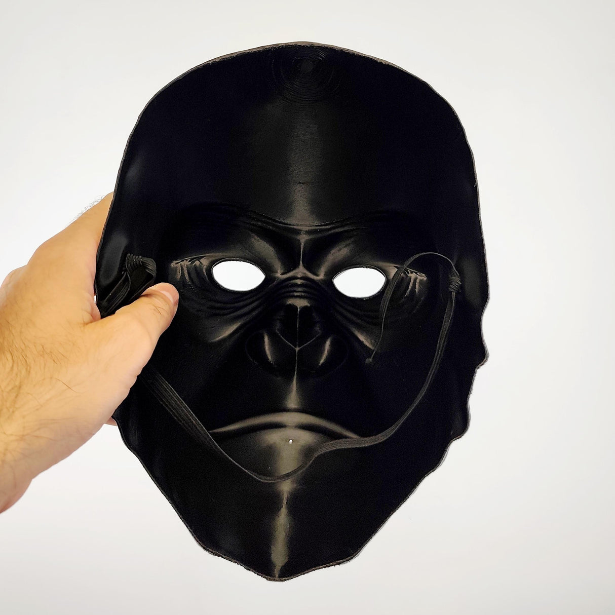 Realistic Gorilla Face Mask | 3D Printed Animal Mask | Black Costume Mask | Primate Face Prop | Halloween Cosplay Accessory Masks