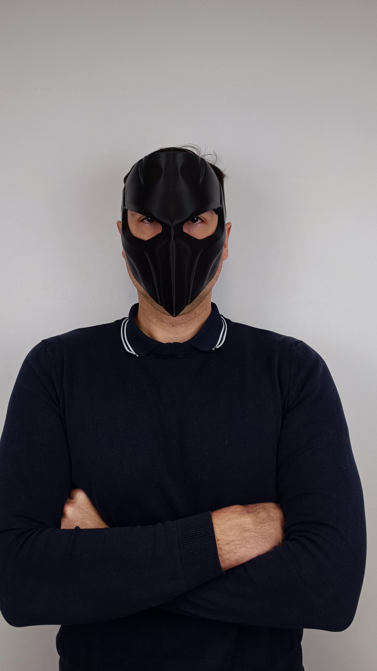 Supervillain Mask | Tactical Cosplay Horror Face Mask | 3D Printed Comic Book Villain Mask | Skull Warrior Armor Costume Dystopian Mask