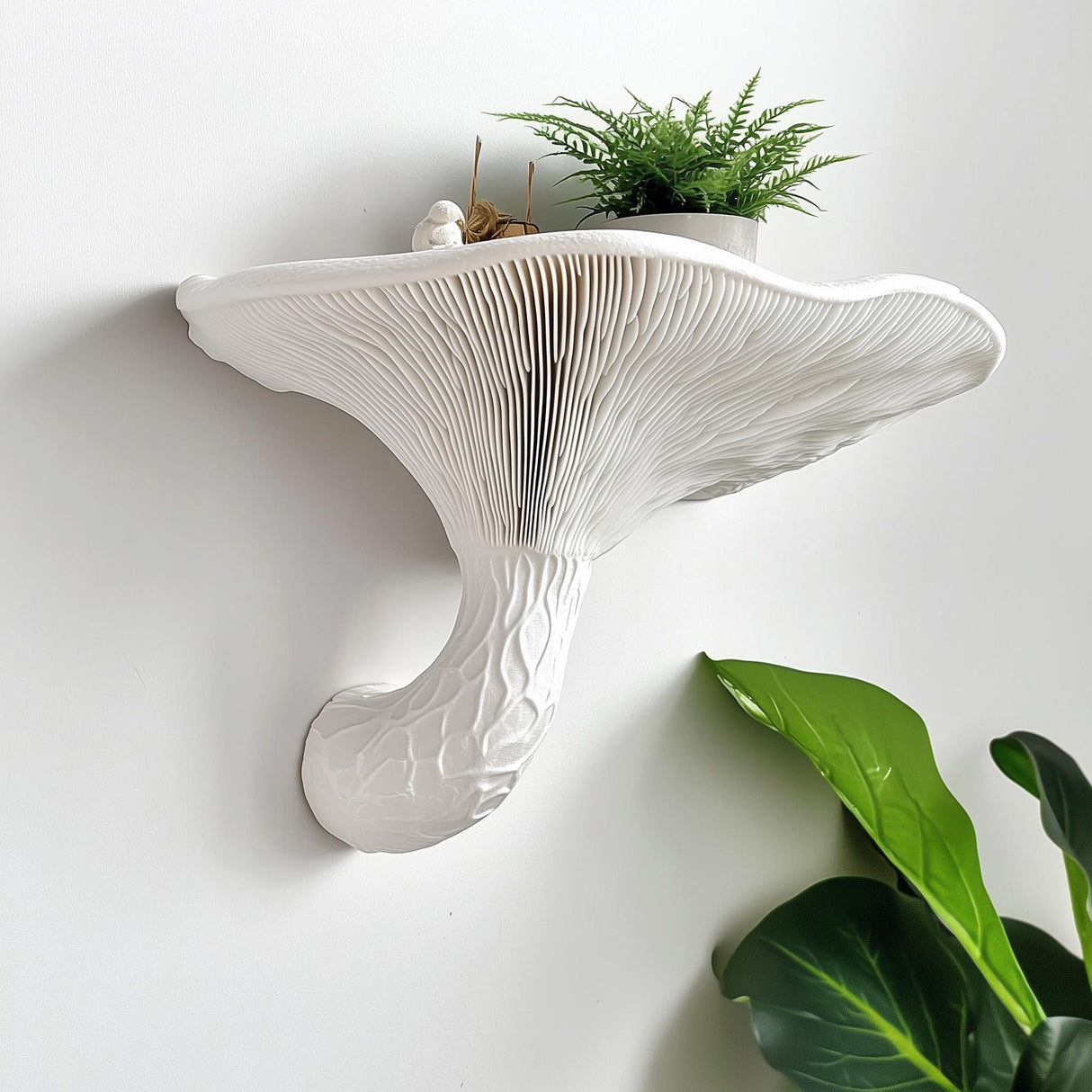 Honey Mushroom Wall Shelf | 3D Printed Shelf Inspired by Armillaria | Organic Fungi Decor