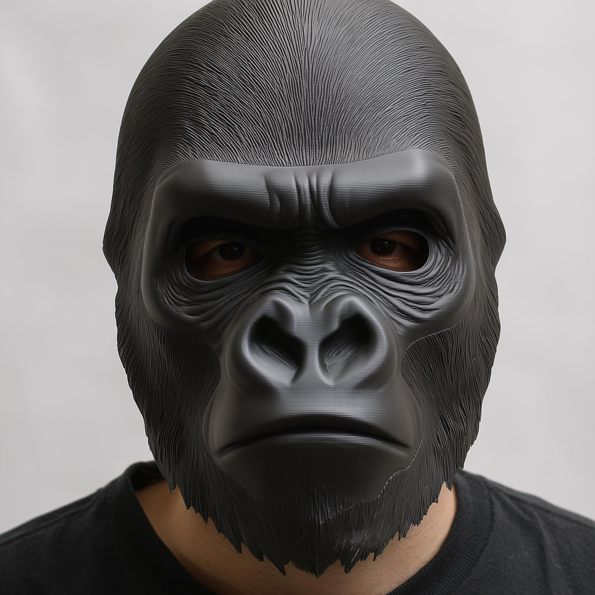 Gorilla Face Mask | 3D Printed Mask for Costume & Cosplay | Realistic Animal Mask