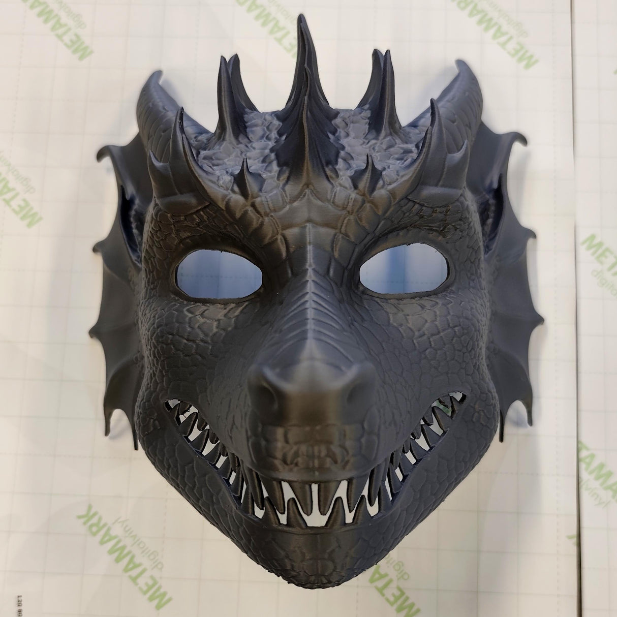 3D Printed Dragon Mask Fantasy Cosplay Mask | Mythical Creature Costume | Adjustable Fit