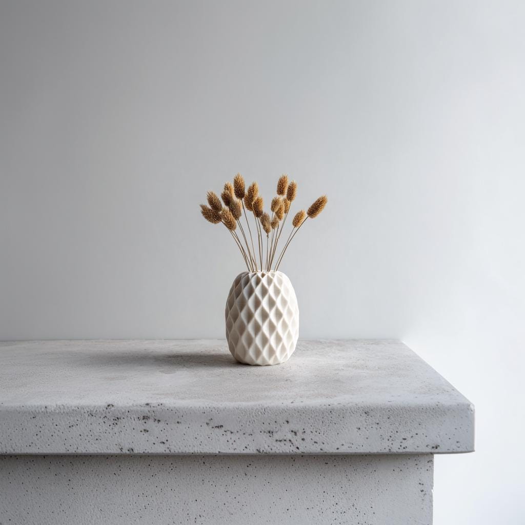 Geometric Vase | Minimalist 3D Printed Home Decor | Modern Flower Vase