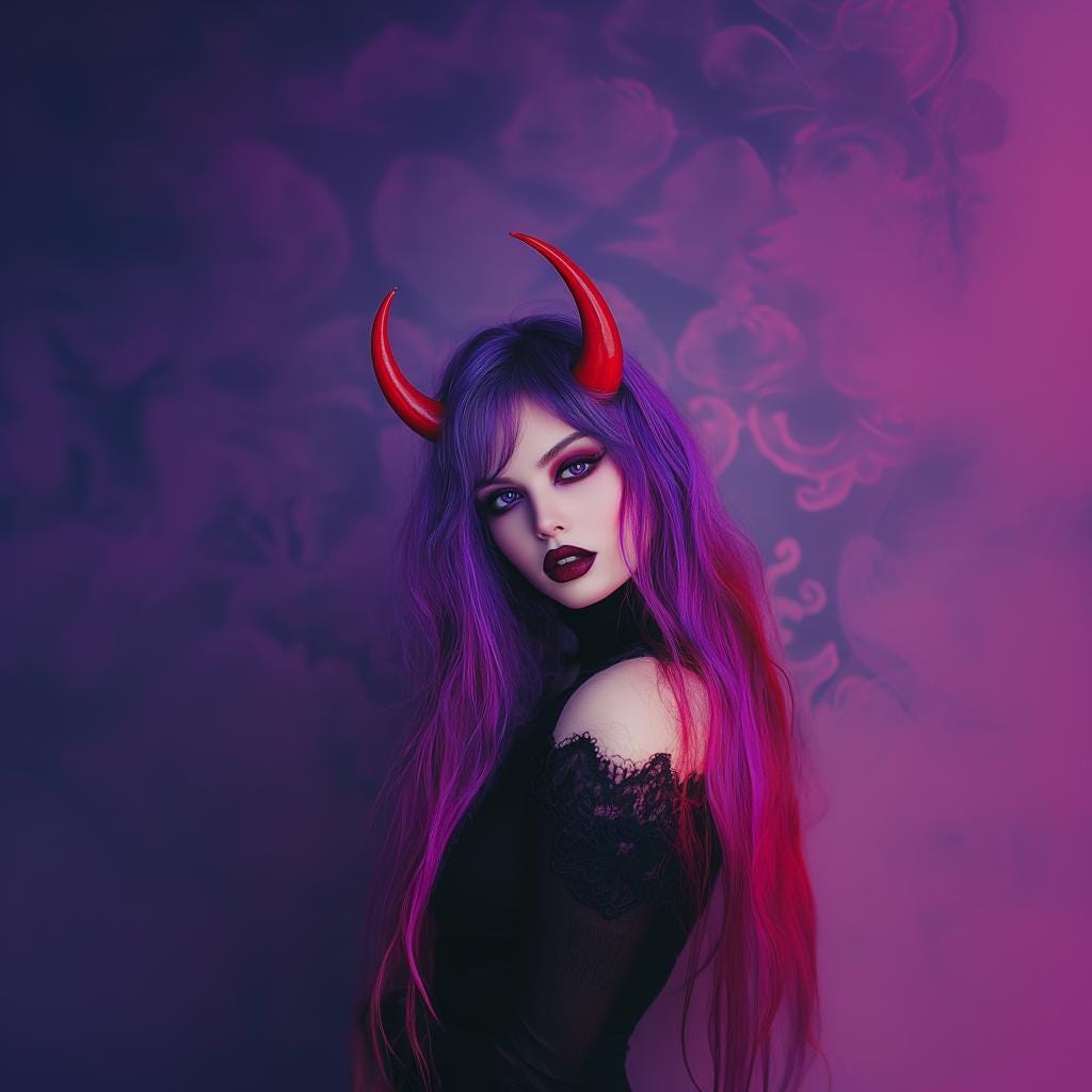 Demon Horns Headpiece | 3D Printed Cosplay Horns | Gothic Costume Accessories