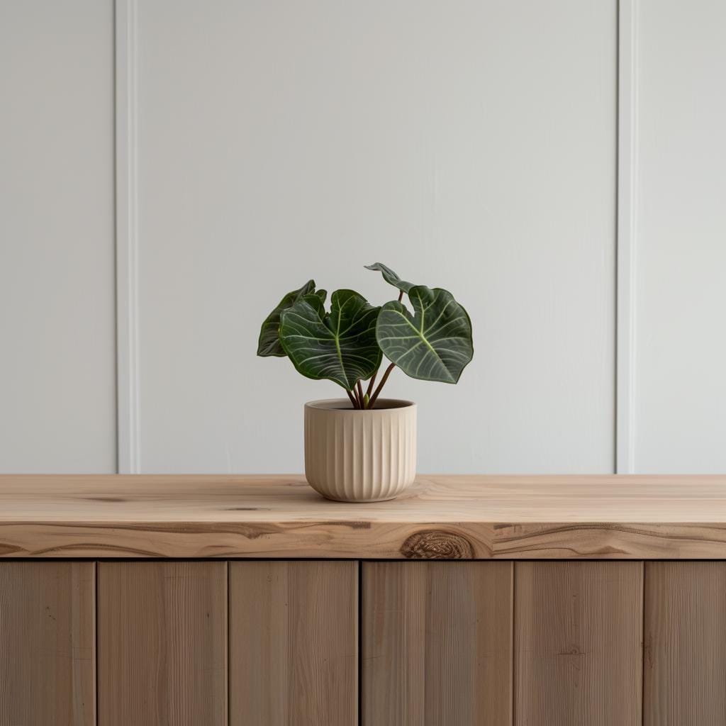 3D Printed Ribbed Planter | Modern Minimalist Plant Pot | Contemporary Indoor Planter