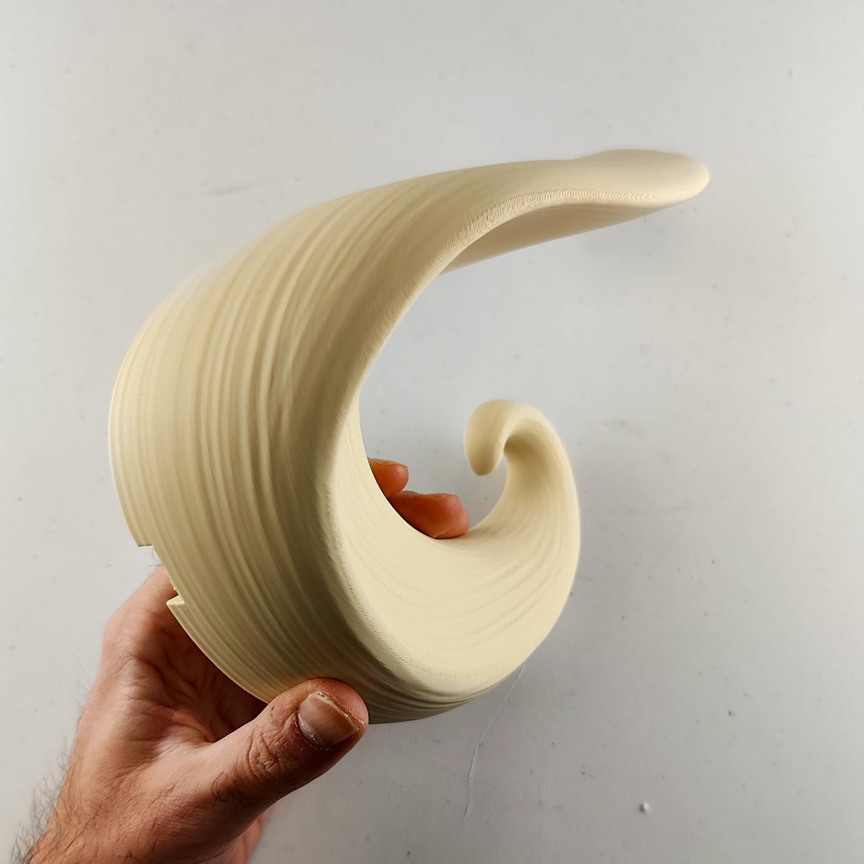 Wave-Inspired 3D Printed Floating Shelf | Modern Wall Art Shelf | Minimalist Home Decor