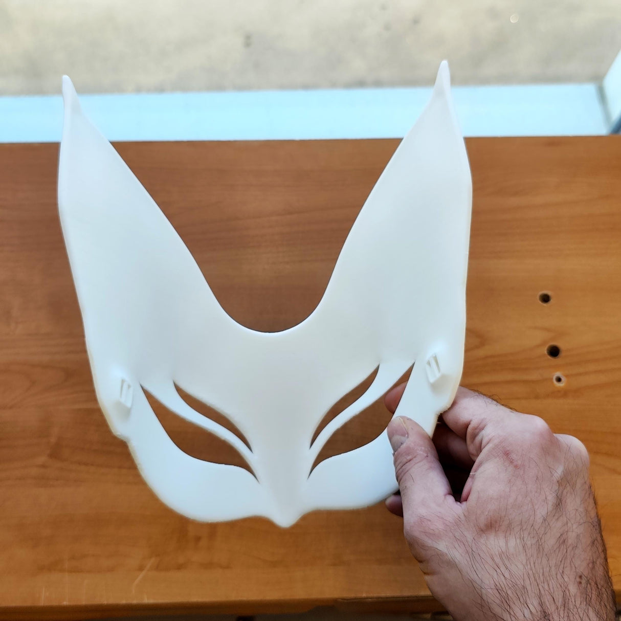 Japanese Fox Spirit Mask | Half Face Cosplay Mask | 3D Printed Samurai Warrior Mask