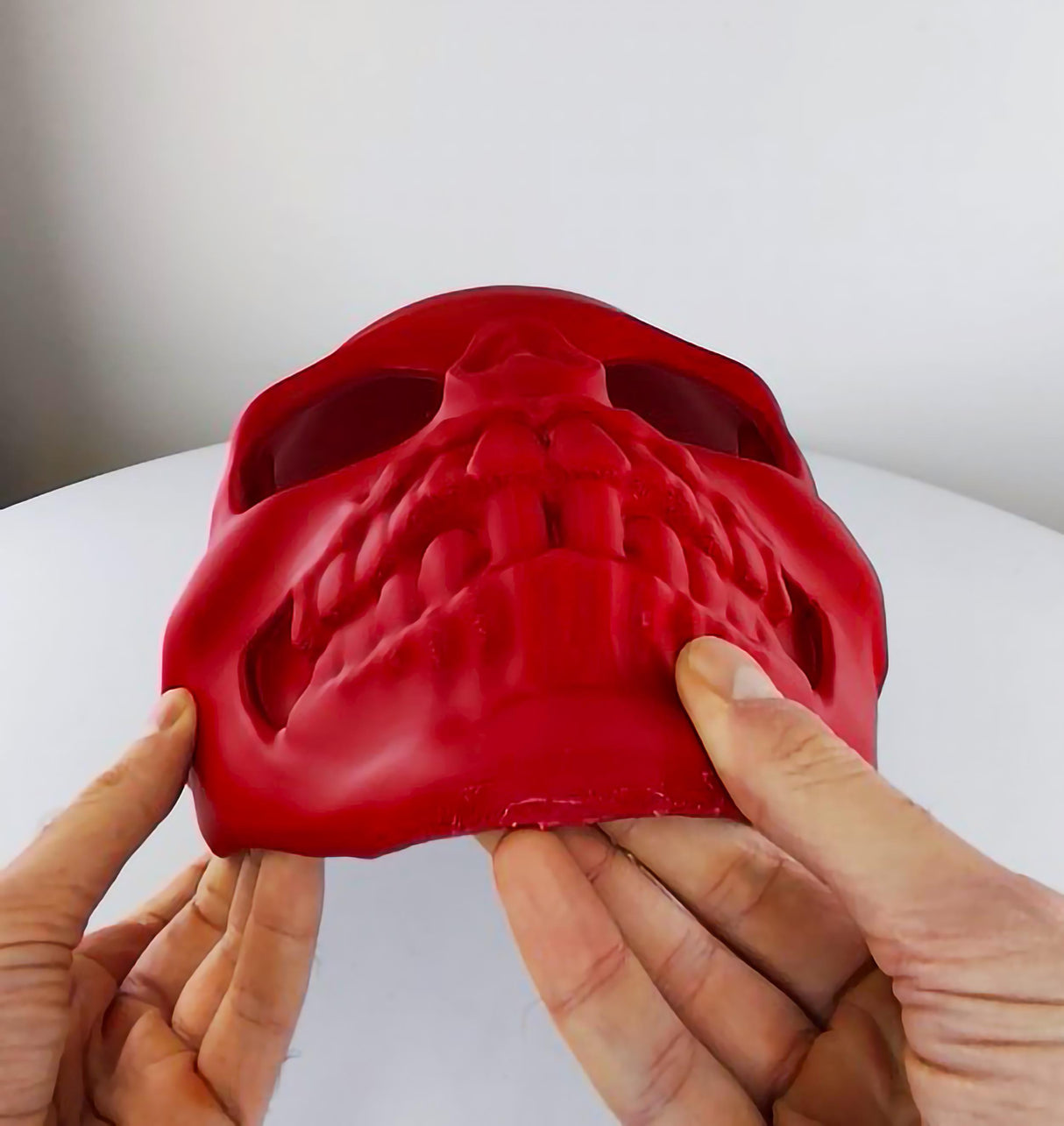 3D Printed Skull Mask | Horror Costume Cosplay Face Mask | Halloween Skeleton Mask | Gothic Face Cover Scary Mask | 3D Print Costume Mask