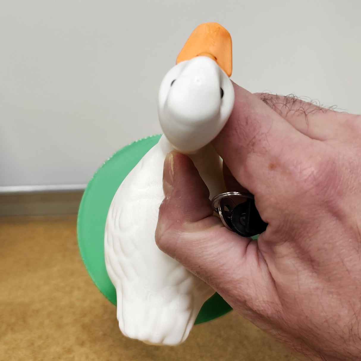 Goose Key Holder | 3D Printed Magnetic Key Rack | Funny Home Decor