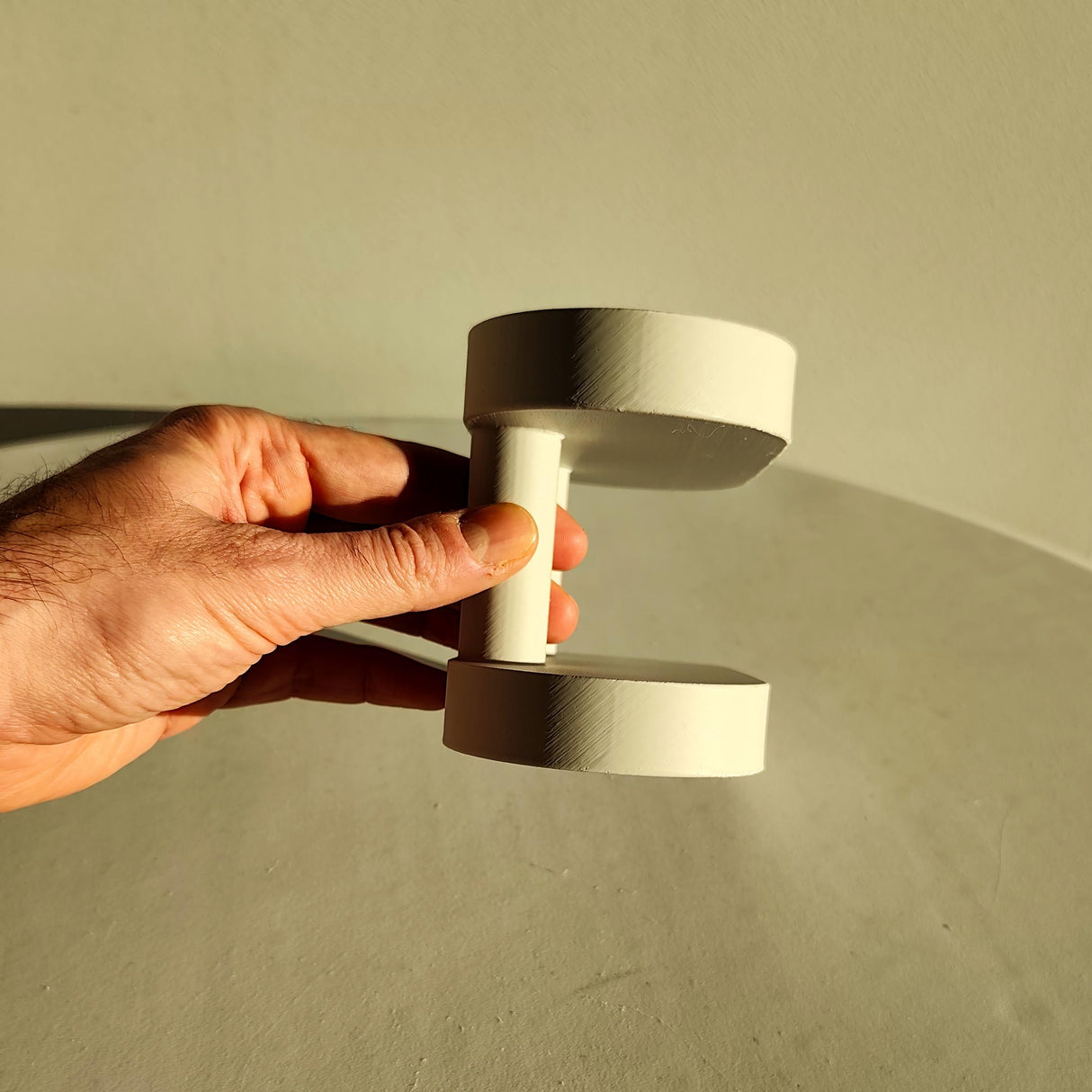 3D Printed Minimalist Wall Mounted Double Shelf | 3D Printed Modern Floating Wall Shelf |Sculptural Storage Shelf for Contemporary Interiors