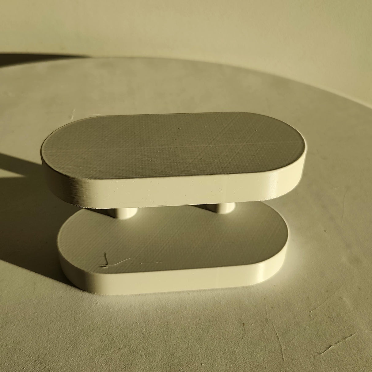 3D Printed Minimalist Wall Mounted Double Shelf | 3D Printed Modern Floating Wall Shelf |Sculptural Storage Shelf for Contemporary Interiors