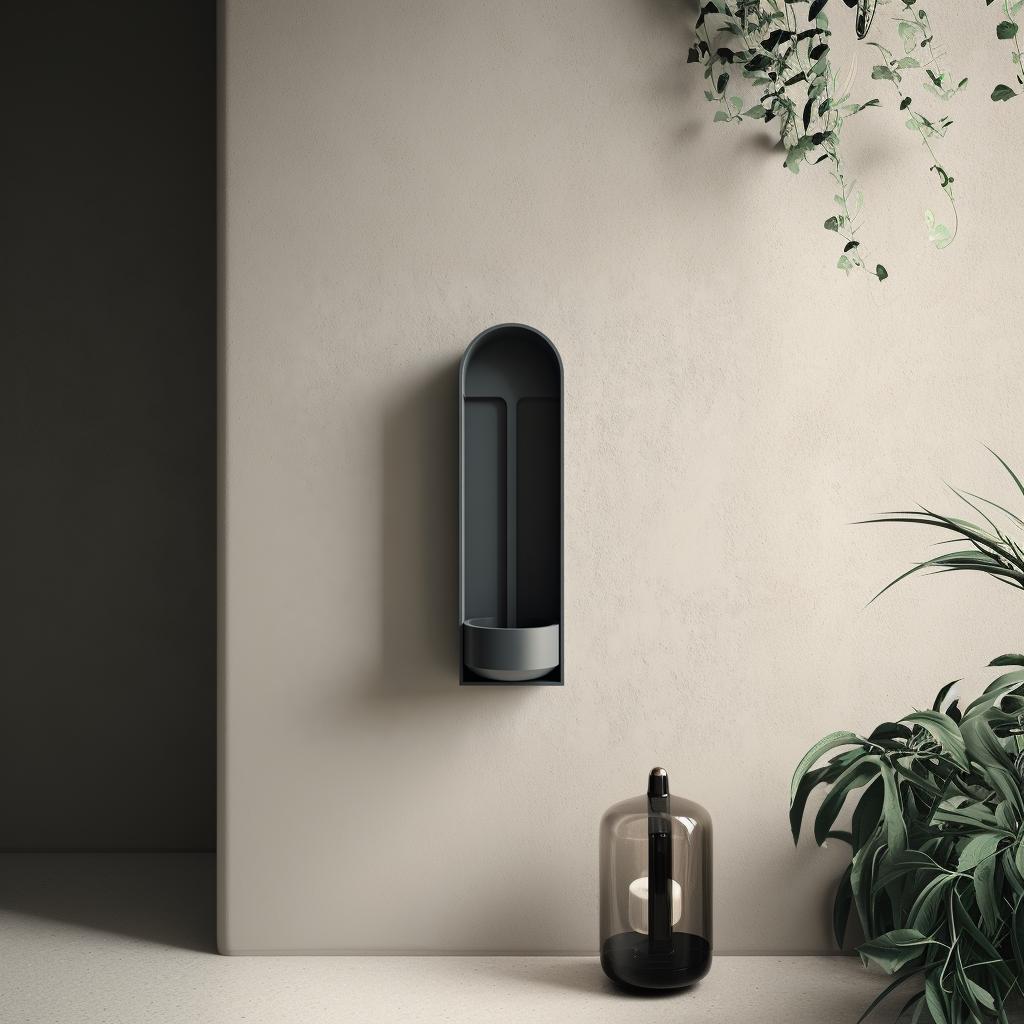 Arched Niche Wall Shelf with Bowl | 3D Printed Minimal Floating Wall Organizer | Sculptural Modern Wall Decor for Entryway Keys & Jewelry