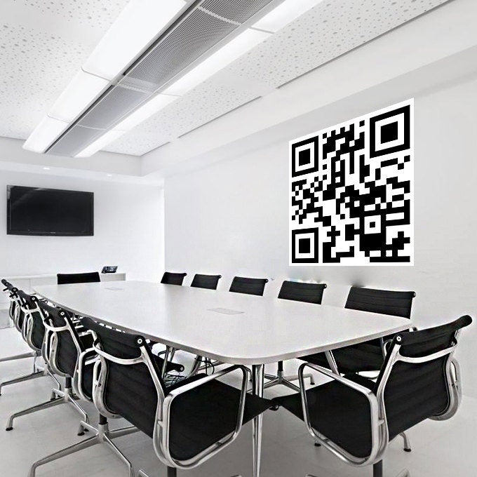 Custom Qr Code Sticker - Personalized Design Scan Wall Business Vinyl Waterproof Decal