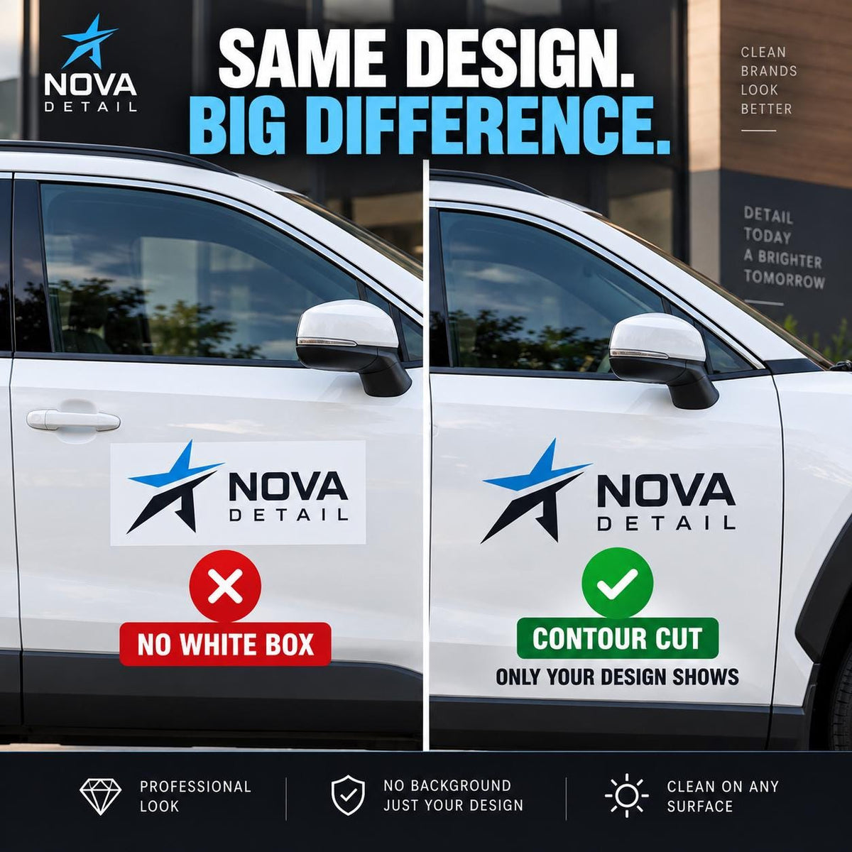 Custom Car Vinyl Decal | Vehicle Logo or Artwork | Without Background | Printed Branding Sticker