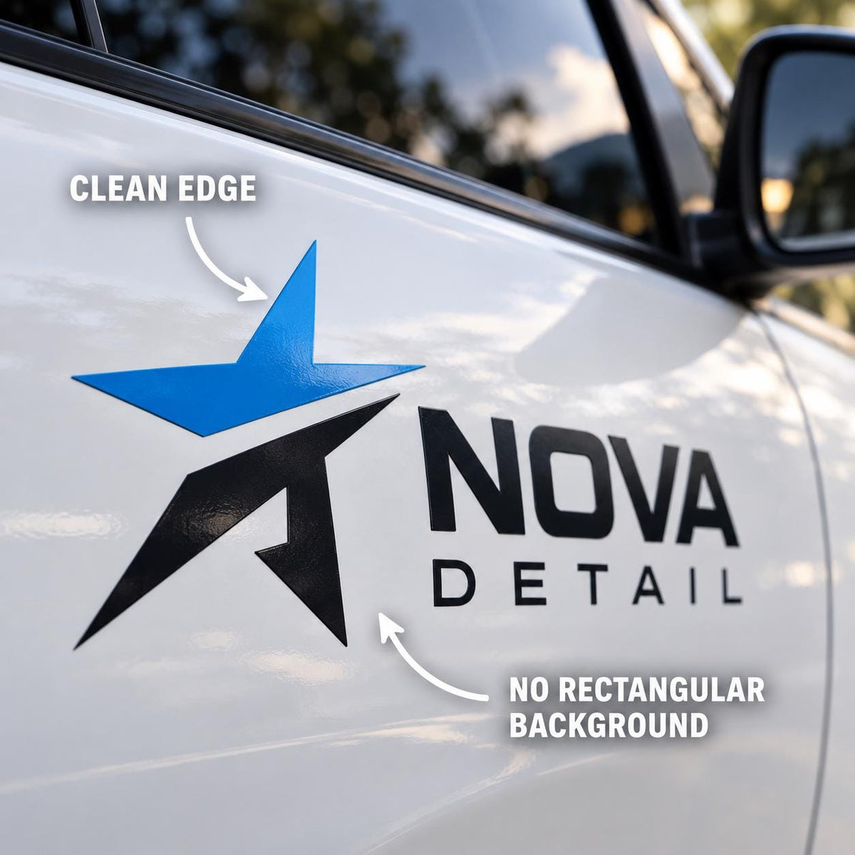Custom Car Vinyl Decal | Vehicle Logo or Artwork | Without Background | Printed Branding Sticker