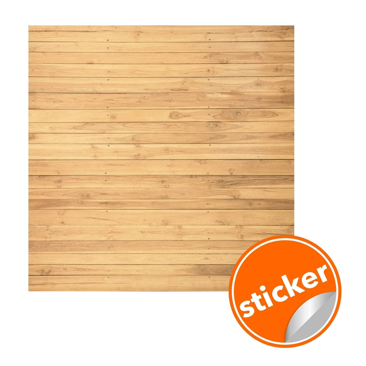 Peel and stick rustic wood wallpaper sticker featuring a shiplap design for easy home décor.