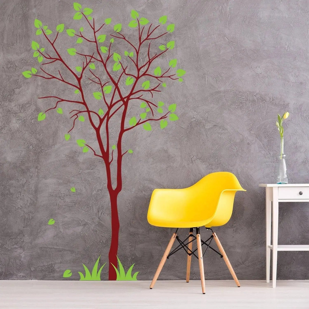 Nature's Serenity vinyl wall decal of a vibrant tree design, perfect for enhancing indoor spaces.