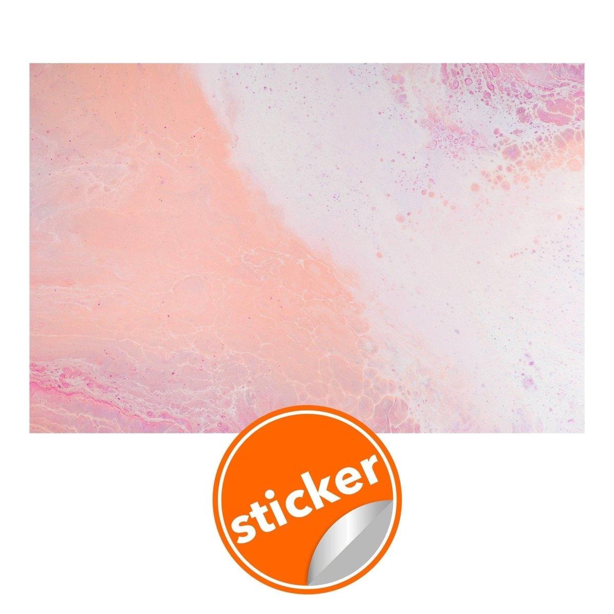 Elegant marble self-adhesive wallpaper sticker in soft pink tones, ideal for home decor.