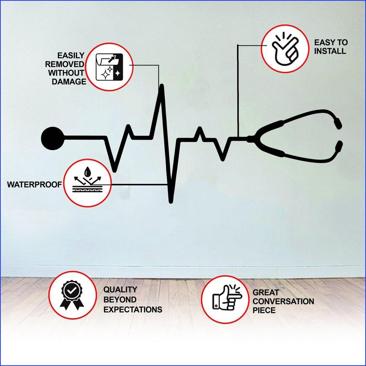 EMT medical heroes vinyl decal features installation instructions and quality highlights; perfect for healthcare appreciation.