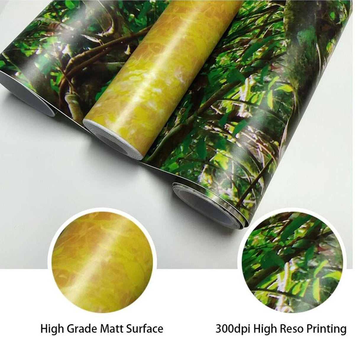 High-quality 3D door cover sticker showcasing vibrant abstract design with high-grade matt surface and 300dpi printing.