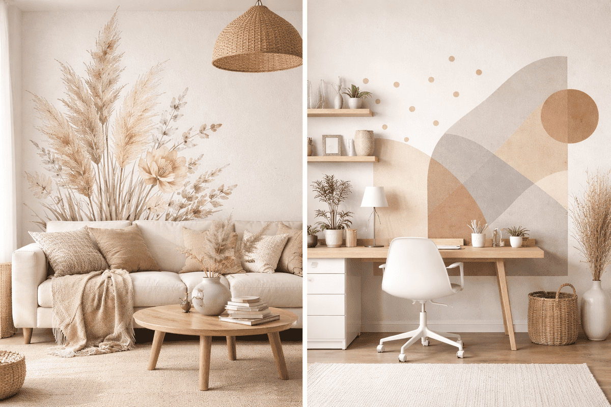 Peel-and-stick vinyl decor uses and selection