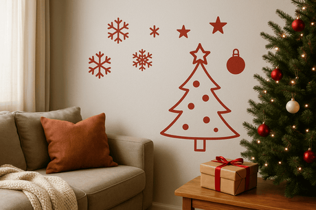 Christmas wall decals and wall stickers comparison