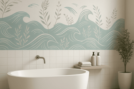 Bathroom wall decal moisture and placement guide