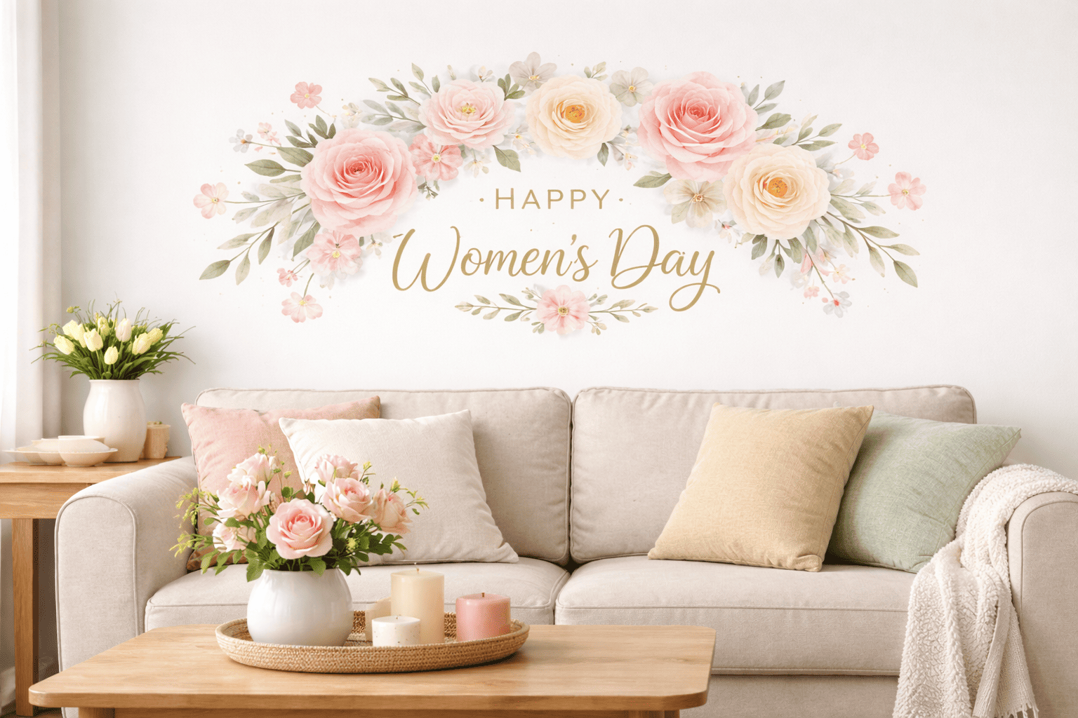 Floral Wall Decals for International Women’s Day: Elegant Decor Ideas