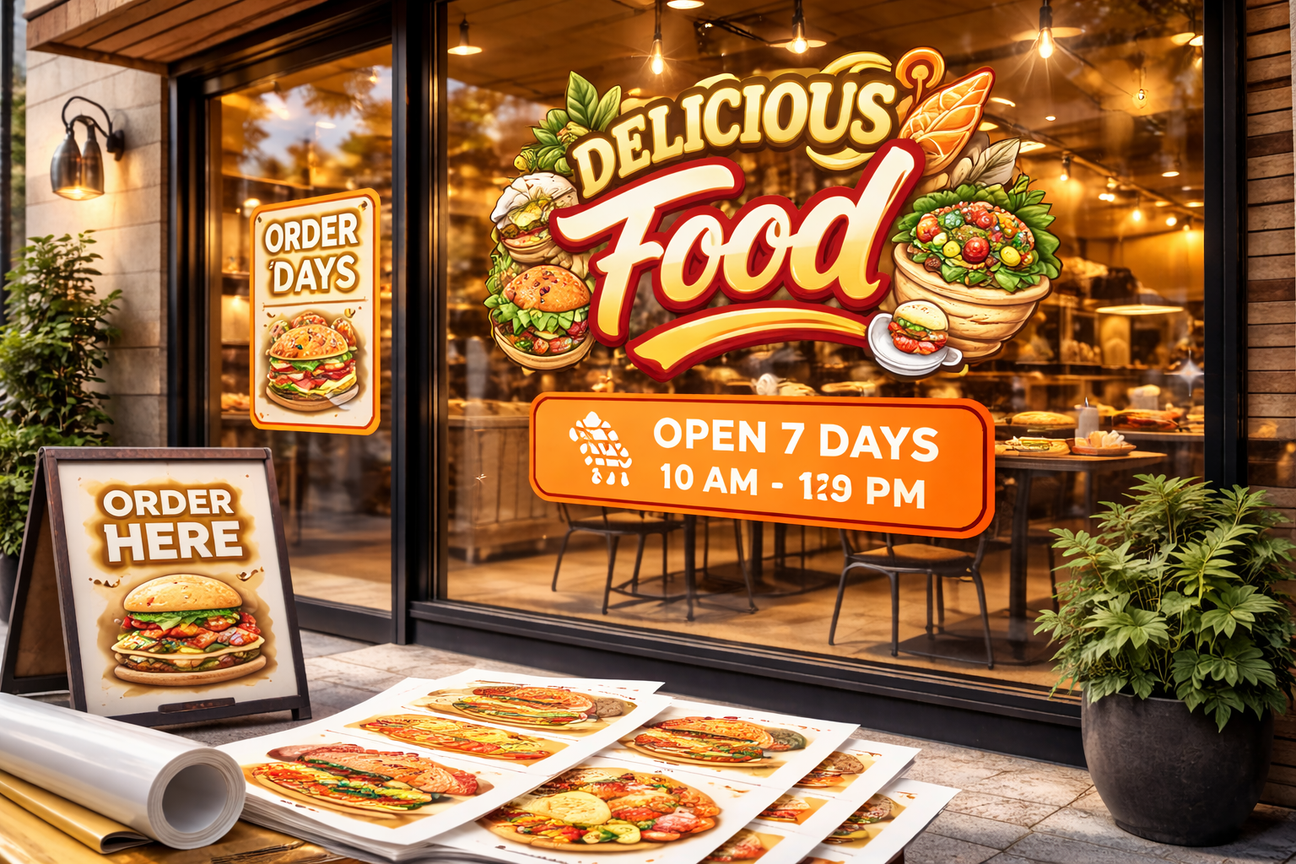 Restaurant Window Decals