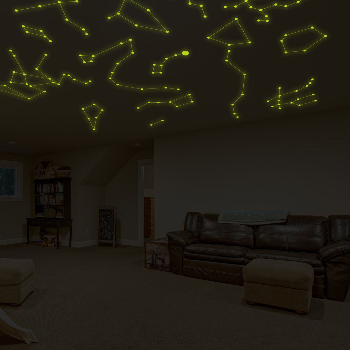Custom Glowing Vinyl Wall Decal - Customised Glow in Dark Ceiling Sticker