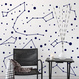 Constellations Vinyl Wall Stickers - Zodiac Star Space Ceiling Art Decals